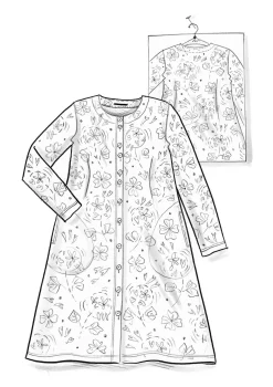 Veluurimekko ”Selma” i ekopuuvillaa / kierrätettyä polyesteriä