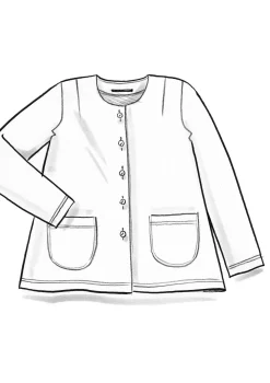 Veluurineuletakki ekologista puuvillaa / kierrätettyä polyesteriä