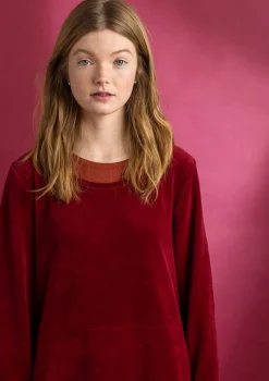 Veluuritunika ekologista puuvillaa / kierrätettyä polyesteriä