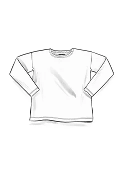 Yksivärinen pusero ekopuuvillaa